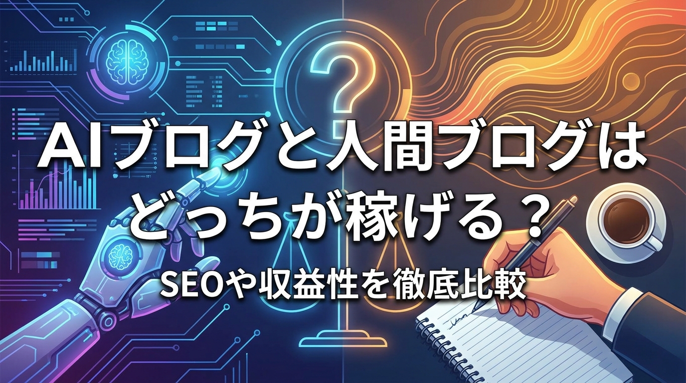 AIブログと人間ブログはどっちが稼げる？SEOや収益性を徹底比較？