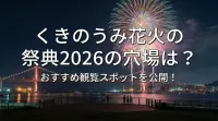くきのうみ花火の祭典2026の穴場は？おすすめ観覧スポットを公開！
