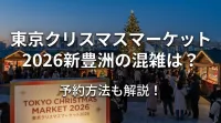 東京クリスマスマーケット2026新豊洲の混雑は？予約方法も解説！