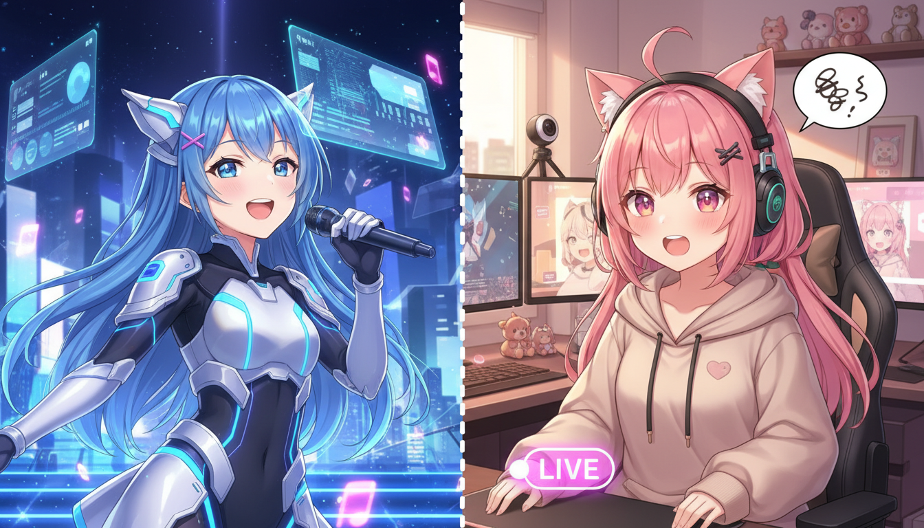 AIアイドルとVTuberの最大の違いは「中の人」がいるかどうかです