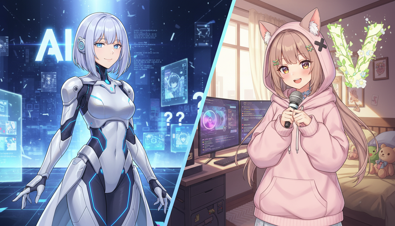 なぜAIアイドルとVTuberは似ているようで全く違うのでしょうか？