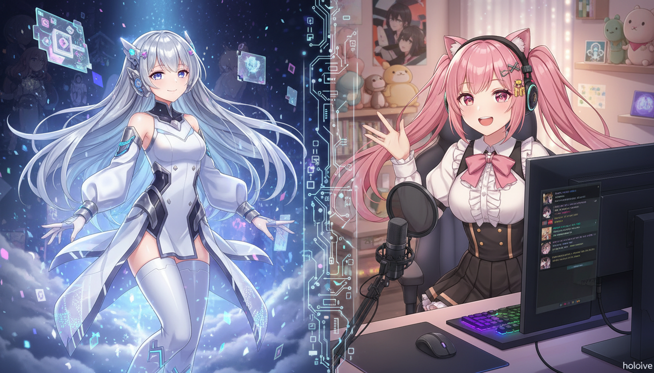 最新の事例で見るAIアイドルとVTuberの具体的な姿