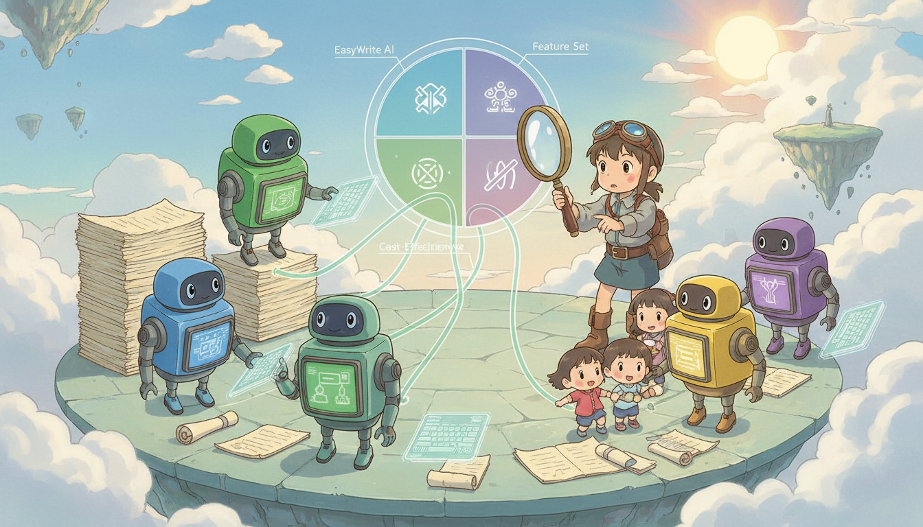 AIライティングツールを比較する時の4つのポイント