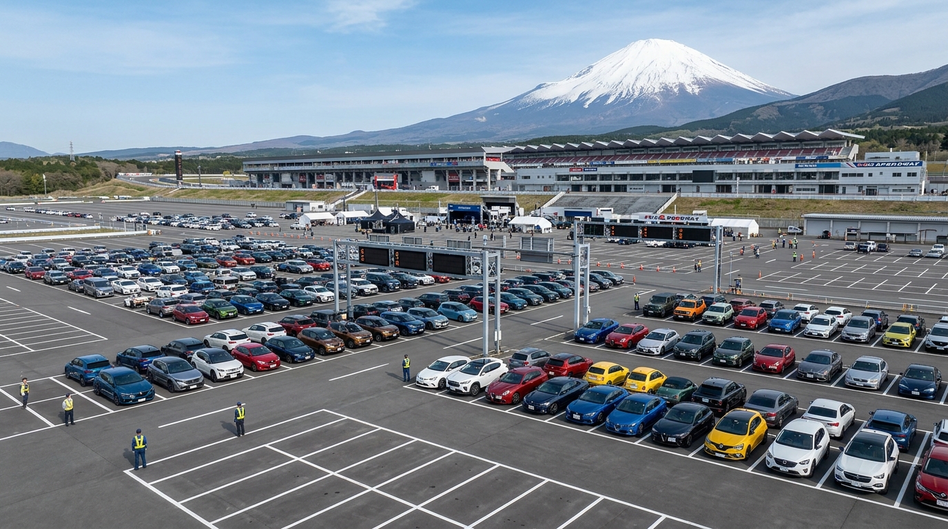 当日のタイムスケジュールと駐車場の開場時間について