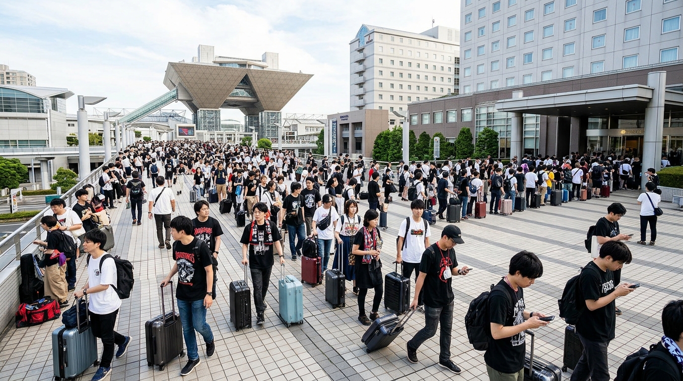 会場近くのホテルはかなり混み合う可能性が高いので早めの確保が正解！