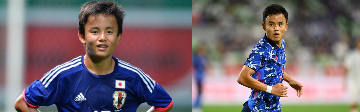 久保建英の頭がでかい!ハゲておでこが広い？顔が寄っている？