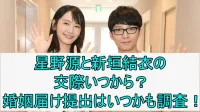 星野源と新垣結衣の交際いつから？婚姻届け提出はいつかも調査！