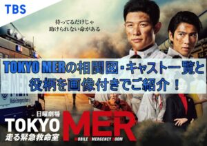 TOKYO MERの相関図・キャスト一覧と役柄を画像付きでご紹介！